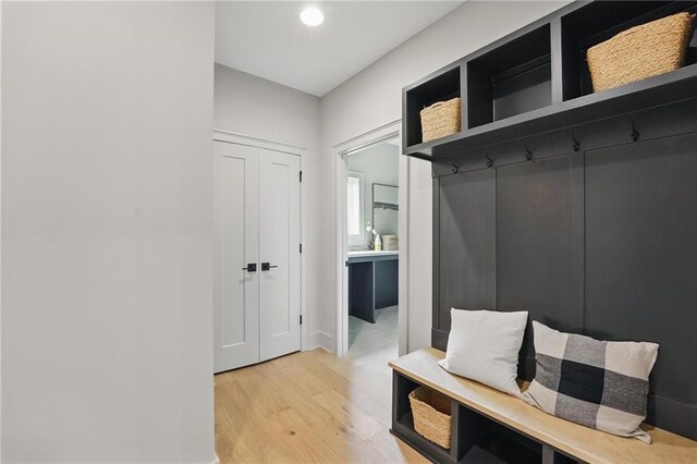 1506 NW 106th Ter, Kansas City, MO 64155 - mudroom with recessed lighting and light wood finished floors