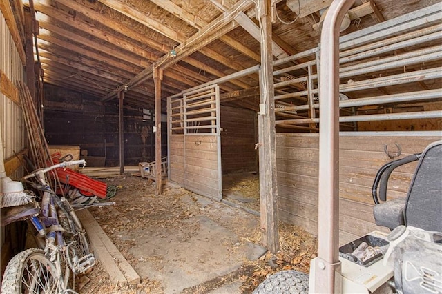 view of horse barn