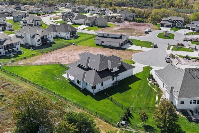 drone / aerial view featuring a residential view