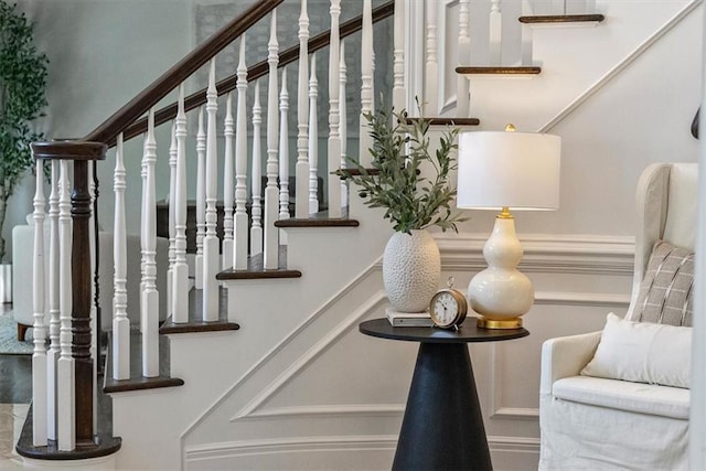 view of stairs