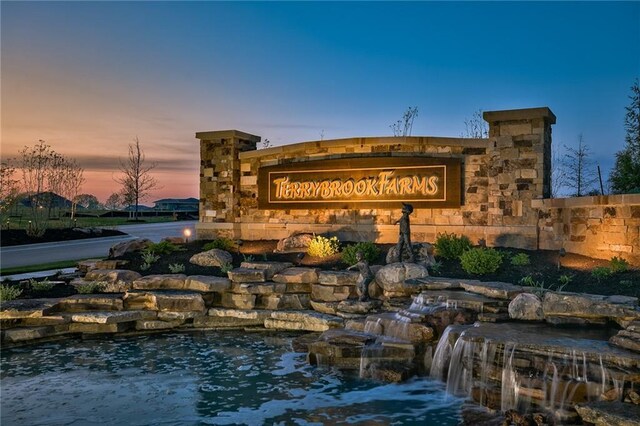 17321 Bluejacket St, Overland Park, KS 66221 - community sign featuring a small pond
