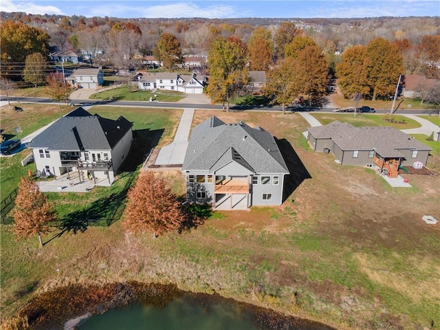 drone / aerial view featuring a residential view