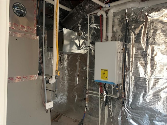 utilities with tankless water heater