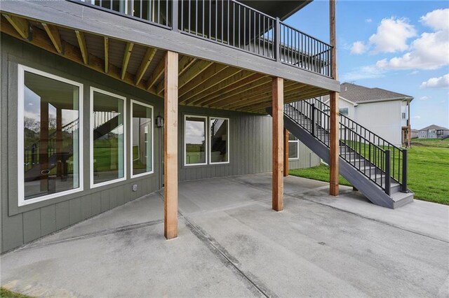 1510 NW 106th Ter, Kansas City, MO 64155 - view of patio featuring stairs