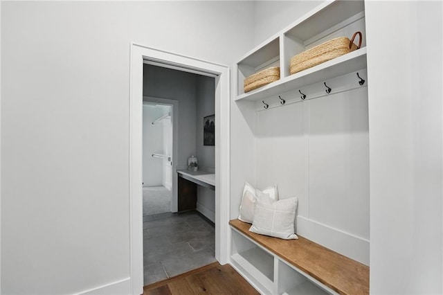 1510 NW 106th Ter, Kansas City, MO 64155 - mudroom with dark wood finished floors