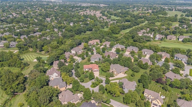 bird's eye view featuring a residential view