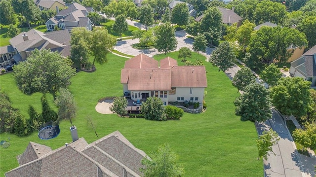 birds eye view of property featuring a residential view