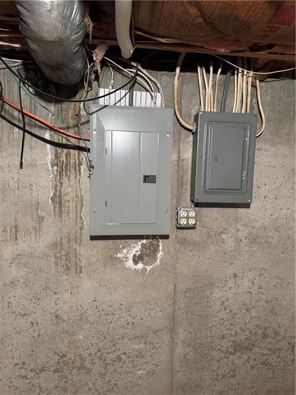 utility room with electric panel