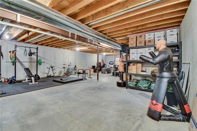 view of workout room