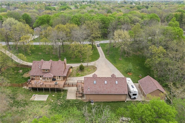 4623 Whispering Oaks Ln, Smithville, MO 64089 - aerial view with a view of trees
