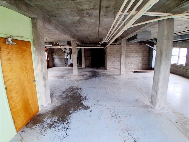 view of below grade area