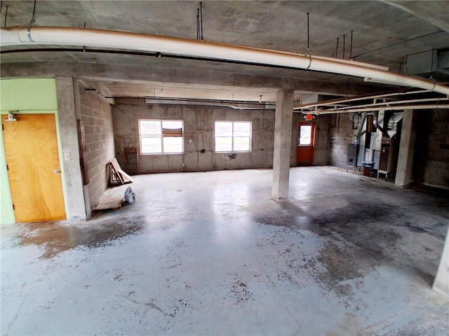 view of parking garage