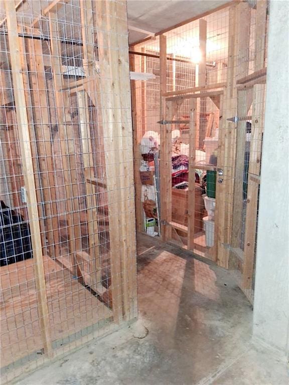 view of storage area