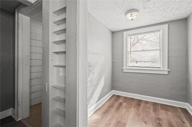 interior space with wood finished floors