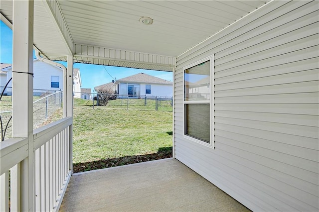 view of patio / terrace with a fenced backyard