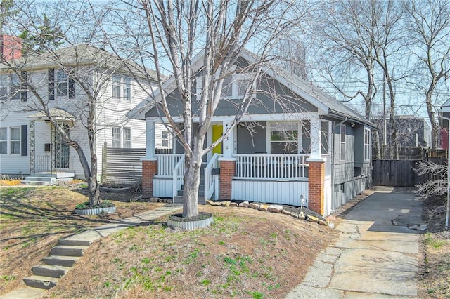 view of front of house with a porch