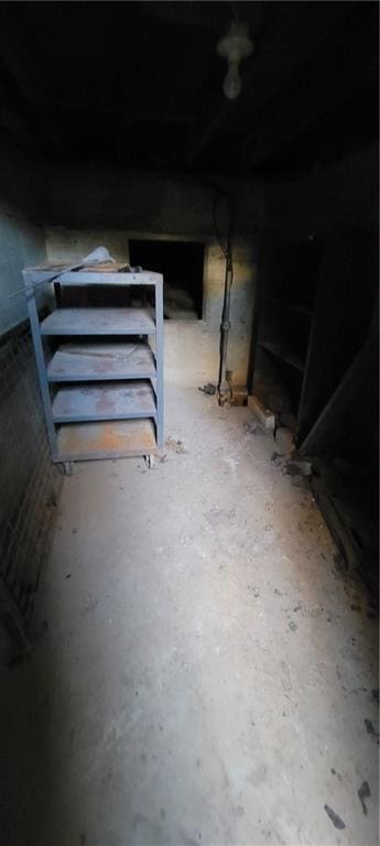 view of basement