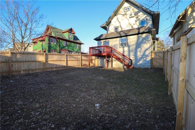 view of playground with a fenced backyard