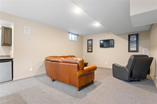 15498 Cedar Ln, Basehor, KS 66007 - carpeted cinema room featuring baseboards