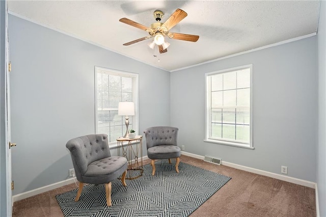 1310 Lawrence Ave, Kansas City, KS 66103 - living area with visible vents, plenty of natural light, and carpet floors