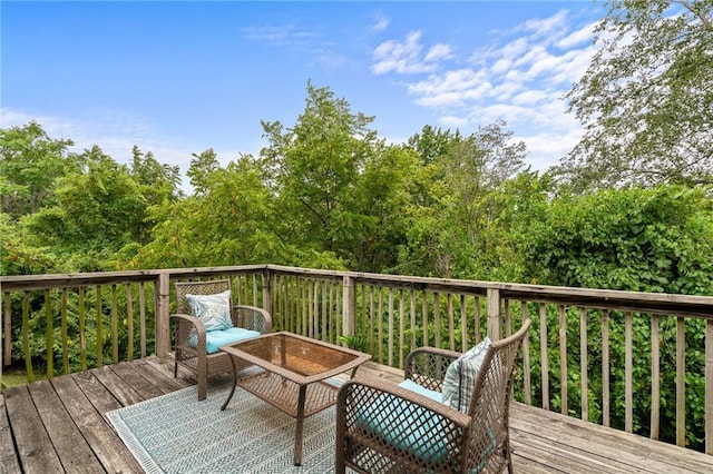 1310 Lawrence Ave, Kansas City, KS 66103 - view of wooden deck