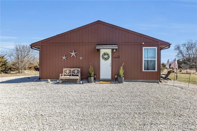 view of outbuilding