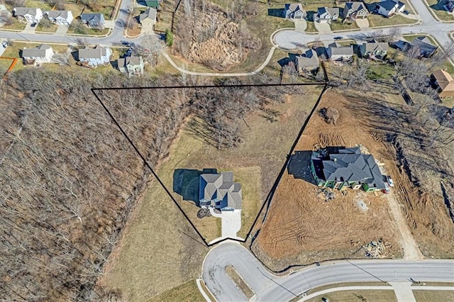 birds eye view of property featuring a residential view