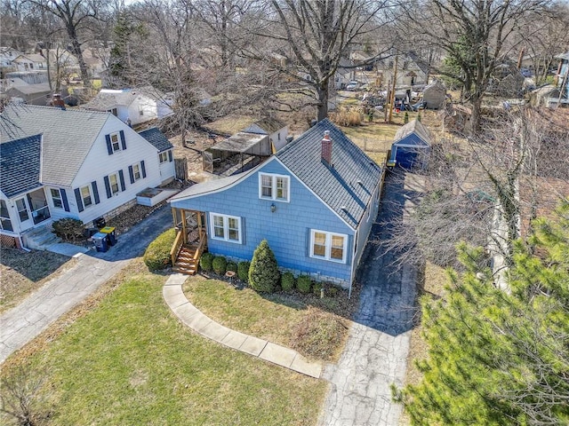 birds eye view of property featuring a residential view