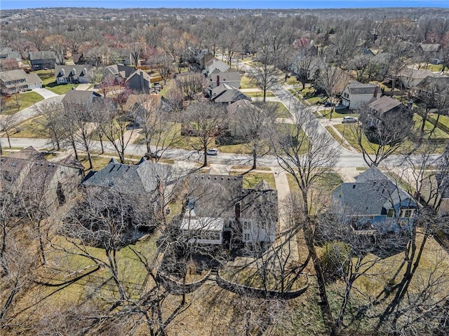 birds eye view of property featuring a residential view