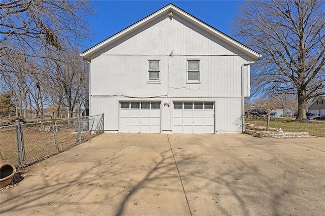 view of side of property with fence