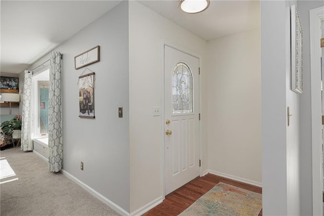 entrance foyer featuring baseboards