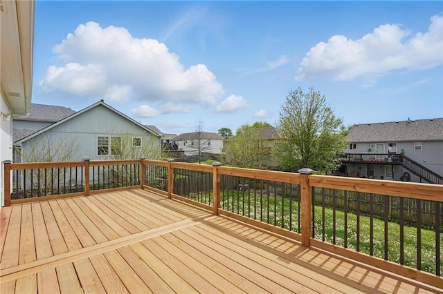 12203 E 214th Ter, Peculiar, MO 64078 - wooden terrace featuring a residential view