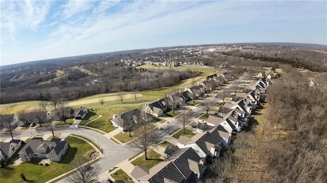 drone / aerial view featuring a residential view