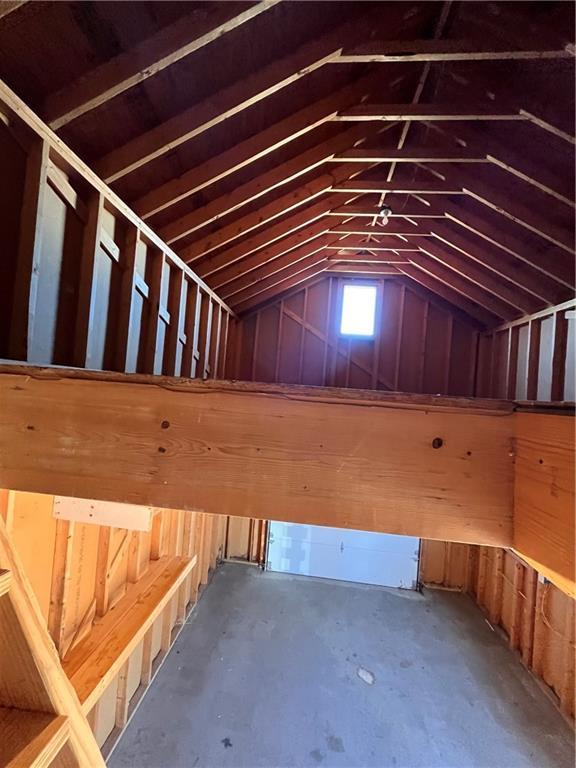 view of attic