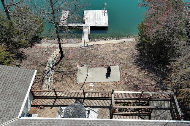 106 Timber Valley Dr, Linn Valley, KS 66040 - view of yard with a dock and a deck