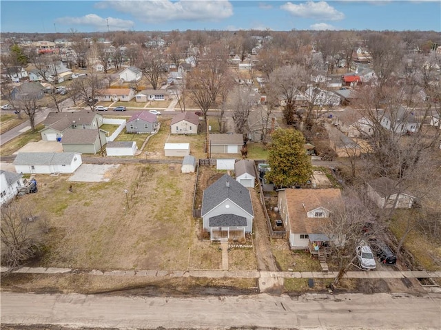 bird's eye view featuring a residential view