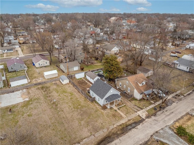 drone / aerial view featuring a residential view