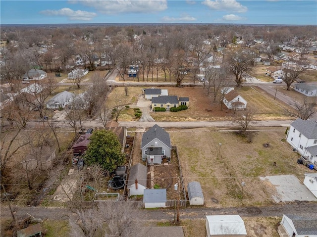 aerial view featuring a residential view