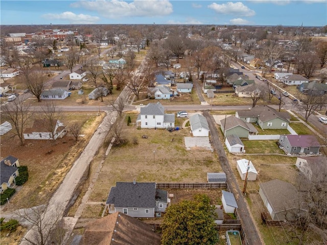 birds eye view of property featuring a residential view