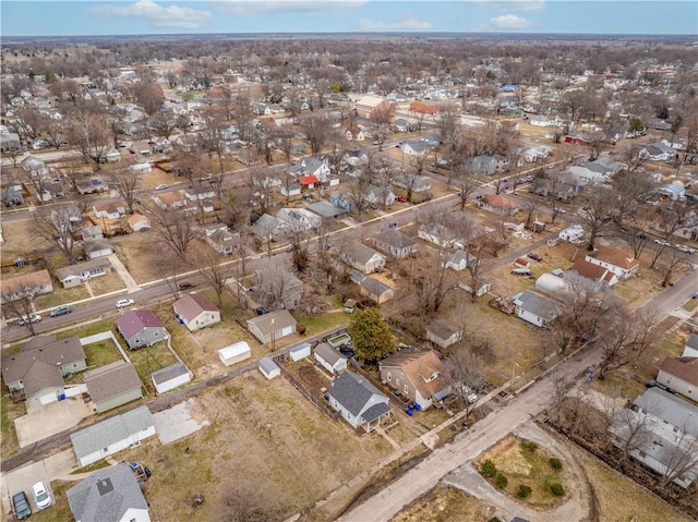 drone / aerial view featuring a residential view