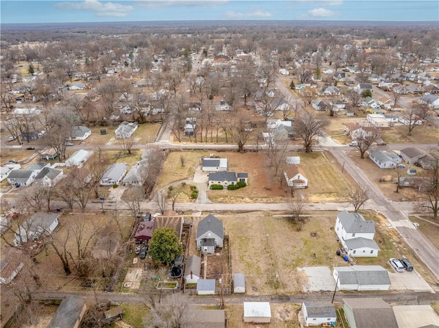 drone / aerial view with a residential view