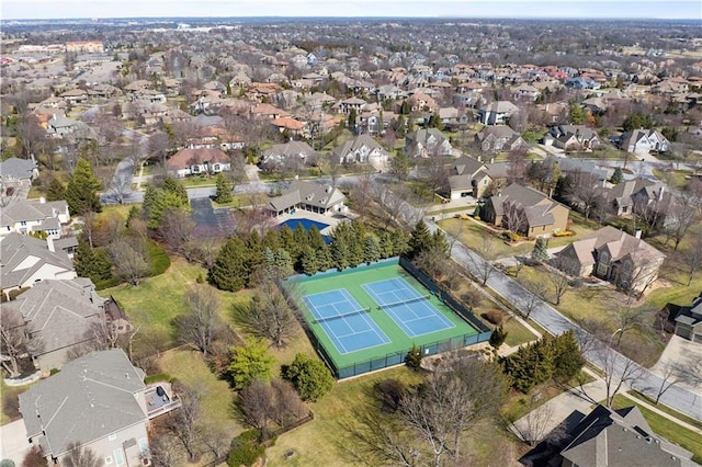 birds eye view of property featuring a residential view