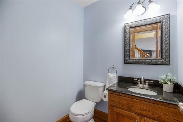1796 NW 770th Rd, Bates City, MO 64011 - half bath with toilet, vanity, and baseboards