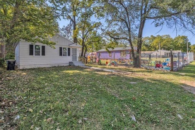 3309 E 69th St, Kansas City, MO 64132 - view of yard with fence