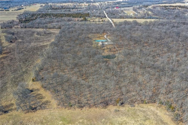 drone / aerial view featuring a rural view