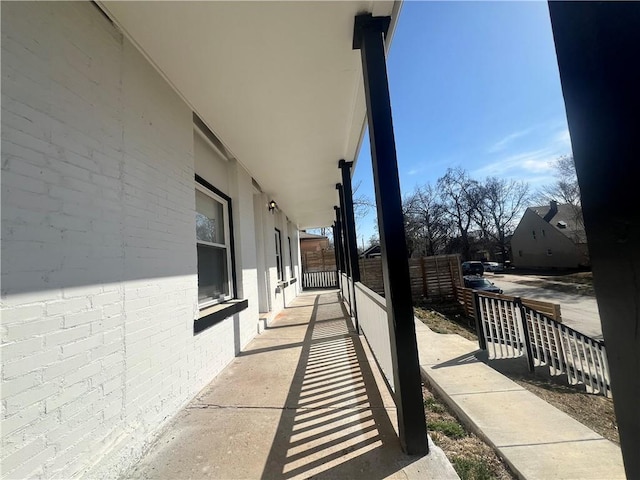 view of patio with fence