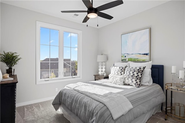 8017 Round Prairie St, Shawnee, KS 66220 - carpeted bedroom featuring baseboards and ceiling fan