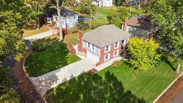 birds eye view of property