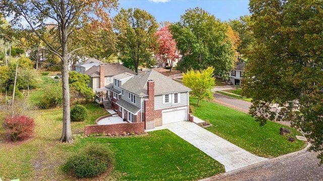 birds eye view of property