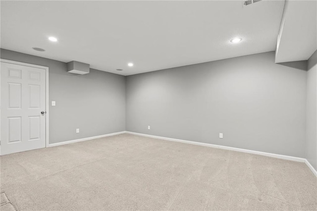 12109 Overbrook Ct, Leawood, KS 66209 - finished basement featuring recessed lighting and light carpet